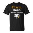 Pharm Done ドクターオブファーマシー 卒業式 Tシャツ