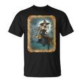 Pinup Girl 男性用 セクシーなハロウィーンの魔女 Tシャツ