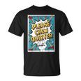 Please CHEW Quieter Comic Book Pop Art Misophonia T-Shirt