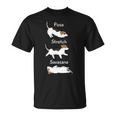 Posetretchavasanaジャック・ラッセル・テリア犬 長袖tシャツ Tシャツ