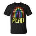 READ Rainbow Read Librarian Teacher Book Readers Reading T-Shirt