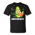 Reading Avocado Book School Librarian Abookado T-Shirt