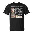 Reading Books Stimulates The Imagination Software For Brains T-Shirt