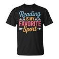 Reading Is My Favorite Sport Book Lover Saying T-Shirt Reading Is My Favorite Sport Book Lover Saying T-Shirt