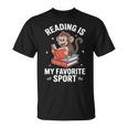 Reading Is My Favorite Sport Cute Monkey Reading Books T-Shirt Reading Is My Favorite Sport Cute Monkey Reading Books T-Shirt