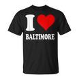 Red Heart I Love Baltimore Tシャツ