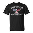 Rogue America ユーズド加工 アメリカ国旗 イーグル Tシャツ