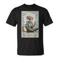 Skeleton Gymnastics Mom Tarot Card Sports Gymnast Women T-Shirt