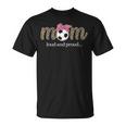 Soccer Mom Loud And Proud Coquette Bow Pink Mother Womens T-Shirt