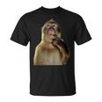 Thinking Monkey Meme Tシャツ
