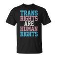 Trans Rights Are Human Rights Lgbtq トランスジェンダー フラッグ プライド Tシャツ