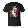 Unicorn Librarian For A Teacher Reading Book In School T-Shirt Unicorn Librarian For A Teacher Reading Book In School T-Shirt