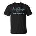 V6 ハートビートデザイン 6シリンダーカーファン用 Tシャツ