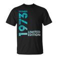 Vintage 50 Birthday I Limited Edition December 1973 長袖tシャツ Tシャツ