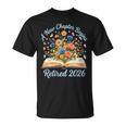 Women's New Chapter Begins Retired 2026 Watercolor Floral Book Women T-Shirt Women's New Chapter Begins Retired 2026 Watercolor Floral Book Women T-Shirt