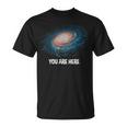 You Are Here 宇宙 銀河 天文学 Tシャツ