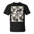 おもしろい 吸血鬼 シャム猫 コウモリのコスチューム 猫 ハロウィン Tシャツ
