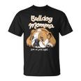 かわいいイングリッシュブルドッグ Momma Bullie Love At Firstight Tシャツ