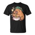かわいいカピバラと亀 リュック ラーメン カワイイ Tシャツ