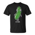 きゅうり 顔 イラスト かわいい おもしろ 面白い 簡単 シンプル ゆるい 野菜 Tシャツ