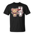 ゆるかわメルちゃん 漫画バックプリント Tシャツ