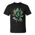 アガベ植物コレクターアガベメキシカン民俗画 Tシャツ