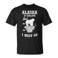 アラスカ 冬山 アラスカが呼んでいる 面白いアラスカ Tシャツ