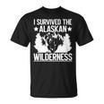 アラスカの荒野を生き延びたアラスカ 長袖tシャツ Tシャツ