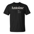 アントワーヌ 高貴で魅力的で文化的 Tシャツ