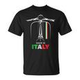 イタリアのバイカーライダーオートバイ愛イタリアスクーターバイクスクート Tシャツ