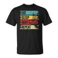 イノシシ ハンター 食べる スリープ ハント リピートハンティング Tシャツ
