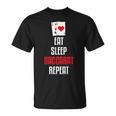 イート・スリープ・バカラ・リピート-バカラは私のゲームカードゲーム Tシャツ