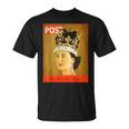 エリザベス女王 ファンビンテージポスター 英国王 Tシャツ