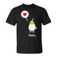 オカメインコ さん『ハート』フキダシ 鳥【どうぶつフレンズ】動物 イラスト Tシャツ