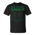 オールドビンテージスクールゲーマー-レトロスペースエイリアンインベーダー Tシャツ