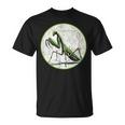 カラフル レトロ カマキリ 昆虫 ヴィンテージ デザイン Tシャツ