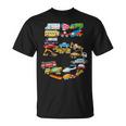 キッズ 男の子の車、消防車の5歳の誕生日 Tシャツ