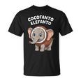 ココファント エレファント イタリアン ブレイン ミーム Tシャツ