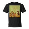 ゴッホ ひまわり おもしろい 猫 アート 絵画 Tシャツ