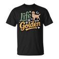 ゴールデンレトリバー 恋人 人生はゴールデンレトリバー Tシャツ