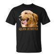 ゴールデンレトリバーの顔 ゴールデンレトリバーの犬の恋人 Tシャツ