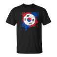 サッカーボール 韓国国旗付き Tシャツ