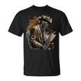 サックスを奏でるサックス奏者ジャズミュージシャン Tシャツ