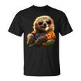 サングラスをかけたナマケモノかわいいナマケモノ Tシャツ