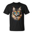 サングラスをかけたメインクーン猫 かわいいメインクーン猫 Tシャツ