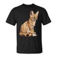 サーバル アニマル サーバルズ アフリカン ワイルドキャット サーバルキャット ワイルドキャット Tシャツ