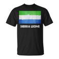 シエラレオネ国旗tシャツ Tシャツ
