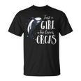 シャチが大好きな女の子 Tシャツ