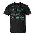シンセサイザー ウェーブフォーム 電子音楽プロデューサー シンセス Tシャツ