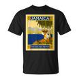 ジャマイカ熱帯地方の宝石レトロなヴィンテージ旅行ポスター Tシャツ